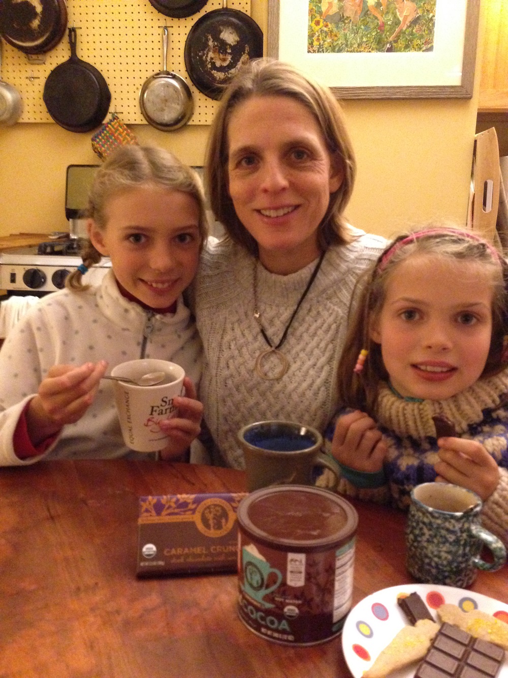 Virginia, with her daughters, shares tips for school fundraising